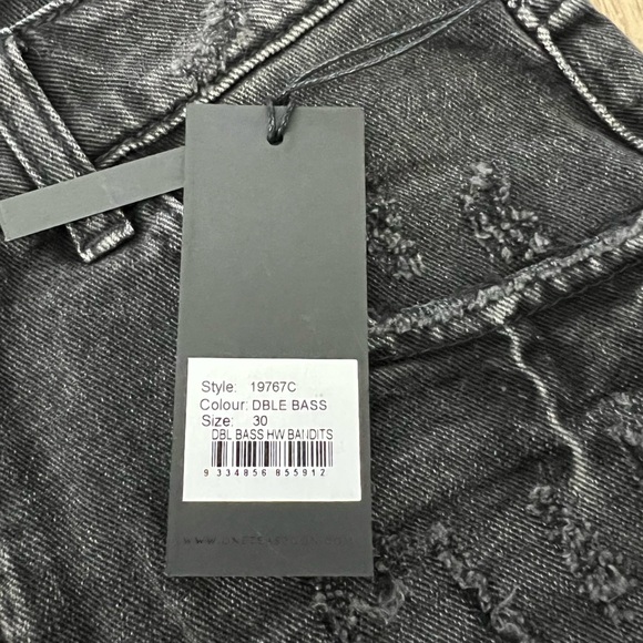 One Teaspoon High Waist Bandit Shorts 30 - Picture 4 of 4